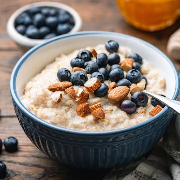 Oats with toppings